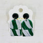 Green and Silver Polymer Clay Earrings-Multiple Styles
