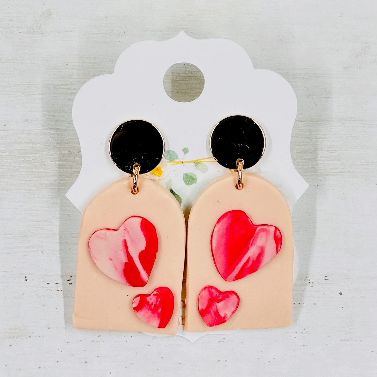 Pink & Red Polymer Clay Earrings-Multiple Styles